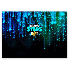Поздравительная открытка с принтом Brawl Stars в городе Новоалтайск, 100% бумага | плотность бумаги 280 г/м2, матовая, на обратной стороне линовка и место для марки
 | brawl | brawl stars | stars | бравл | бравл старс | браво старс | игра | компьютерная | онлайн | старс