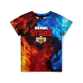 Детская футболка 3D с принтом Brawl Stars в городе Новоалтайск, 100% гипоаллергенный полиэфир | прямой крой, круглый вырез горловины, длина до линии бедер, чуть спущенное плечо, ткань немного тянется | brawl | brawl stars | stars | бравл | бравл старс | браво старс | игра | компьютерная | онлайн | старс