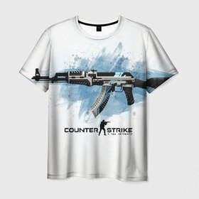 Мужская футболка 3D с принтом COUNTER STRIKE в городе Новоалтайск, 100% полиэфир | прямой крой, круглый вырез горловины, длина до линии бедер | awp | counter strike | cs go | cs go global offensive | hyper beast | skin cs | team cs | команды cs | скины оружия | скоростной зверь | хайпер бист
