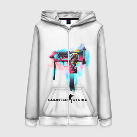 Женская толстовка 3D на молнии с принтом CS GO в городе Новоалтайск, 100% полиэстер | длина до линии бедра, манжеты и пояс оформлены мягкой тканевой резинкой, двухслойный капюшон со шнурком для регулировки, спереди молния, по бокам два кармана | awp | counter strike | cs go | cs go global offensive | hyper beast | skin cs | team cs | команды cs | скины оружия | скоростной зверь | хайпер бист