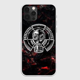 Чехол для iPhone 12 Pro Max с принтом CHERNOBYL NEVER AGAIN в городе Новоалтайск, Силикон |  | Тематика изображения на принте: 1986 | chernobyl | metro | never again | stalker | ussr | город призрак | диггер | дигер | заброшка | метро | противогаз | радиация | ссср | сталкер | чернобыль