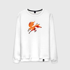 Мужской свитшот хлопок с принтом Лиса в городе Новоалтайск, 100% хлопок |  | Тематика изображения на принте: лиса | рисунок лисы | хитрая лиса