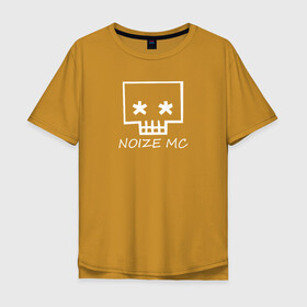 Мужская футболка хлопок Oversize с принтом Noize MC в городе Новоалтайск, 100% хлопок | свободный крой, круглый ворот, “спинка” длиннее передней части | music | noize mc | rap | trend | музыка | новинки | рэп | тренды