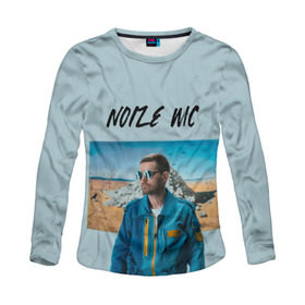 Женский лонгслив 3D с принтом Noize MC в городе Новоалтайск, 100% полиэстер | длинные рукава, круглый вырез горловины, полуприлегающий силуэт | music | noize | noize mc | rap | все как у людей | музыка | музыкант | надпись | нойз | нойз мс | рэп