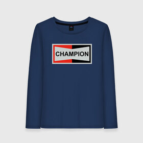 Женский лонгслив хлопок с принтом Champion в городе Новоалтайск, 100% хлопок |  | champion | однажды в голливуде | чемпион