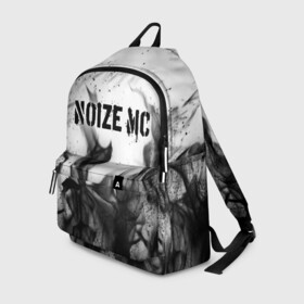 Рюкзак 3D с принтом NOIZE MC в городе Новоалтайск, 100% полиэстер | лямки с регулируемой длиной, сверху петелька, чтобы рюкзак можно было повесить на вешалку. Основное отделение закрывается на молнию, как и внешний карман. Внутри два дополнительных кармана, один из которых закрывается на молнию. По бокам два дополнительных кармашка | Тематика изображения на принте: noize mc | rap | все как у людей | гой еси | нойз мс | рэп | чайлдфри.