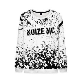 Мужской свитшот 3D с принтом NOIZE MC в городе Новоалтайск, 100% полиэстер с мягким внутренним слоем | круглый вырез горловины, мягкая резинка на манжетах и поясе, свободная посадка по фигуре | noize mc | rap | все как у людей | гой еси | нойз мс | рэп | чайлдфри.