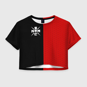 Женская футболка Crop-top 3D с принтом Noize MC в городе Новоалтайск, 100% полиэстер | круглая горловина, длина футболки до линии талии, рукава с отворотами | noize mc | noize mc 2019 | noize mc мерч | noize mc тексты | нойз мс