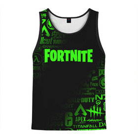 Мужская майка 3D с принтом FORTNITE НОВЫЙ СЕЗОН в городе Новоалтайск, 100% полиэстер | круглая горловина, приталенный силуэт, длина до линии бедра. Пройма и горловина окантованы тонкой бейкой | 10 | battle | fort | fortnite | royale | season | битва | королевская | новый | сезон | форт | фортнайт