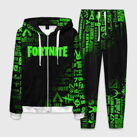 Мужской костюм 3D с принтом FORTNITE НОВЫЙ СЕЗОН в городе Новоалтайск, 100% полиэстер | Манжеты и пояс оформлены тканевой резинкой, двухслойный капюшон со шнурком для регулировки, карманы спереди | 10 | battle | fort | fortnite | royale | season | битва | королевская | новый | сезон | форт | фортнайт