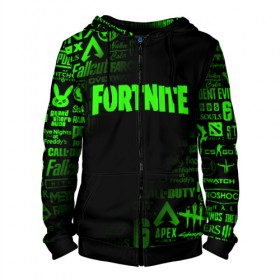Мужская толстовка 3D на молнии с принтом FORTNITE НОВЫЙ СЕЗОН в городе Новоалтайск, 100% полиэстер | длина до линии бедра, манжеты и пояс оформлены мягкой тканевой резинкой, двухслойный капюшон со шнурком для регулировки, спереди молния, по бокам два кармана | 10 | battle | fort | fortnite | royale | season | битва | королевская | новый | сезон | форт | фортнайт