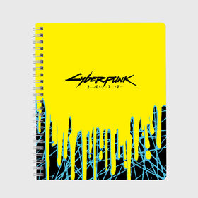 Тетрадь с принтом CYBERPUNK 2077 в городе Новоалтайск, 100% бумага | 48 листов, плотность листов — 60 г/м2, плотность картонной обложки — 250 г/м2. Листы скреплены сбоку удобной пружинной спиралью. Уголки страниц и обложки скругленные. Цвет линий — светло-серый
 | 2077 | cyberpunk 2020 | cyberpunk 2077 | cyberpunk 2077 samurai | cyberpunk city | кибер панк. | киберпанк | киберпанк 2077