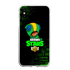 Чехол для iPhone XS Max матовый с принтом BRAWL STARS LEON в городе Новоалтайск, Силикон | Область печати: задняя сторона чехла, без боковых панелей | brawl stars | bull | colt | leon | stars | берли | бо | брок | ворон | джесси | динамайк | дэррил | кольт | леон | мортис | нита | пайпер | пенни | поко | пэм | рикошет | спайк | тара | фрэнк | шелли | эль примо