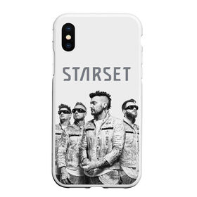 Чехол для iPhone XS Max матовый Starset Band: в городе Новоалтайск, Силикон | Область печати: задняя сторона чехла, без боковых панелей | logo | rock | starset | лого | рок | старсет