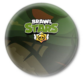 Значок с принтом Brawl Stars в городе Новоалтайск,  металл | круглая форма, металлическая застежка в виде булавки | Тематика изображения на принте: brawl | bs | fails | leon | stars | supercell | tick | бой | босс | бравл | броубол | бс | герои | драка | звезд | осада | сейф | старс | цель
