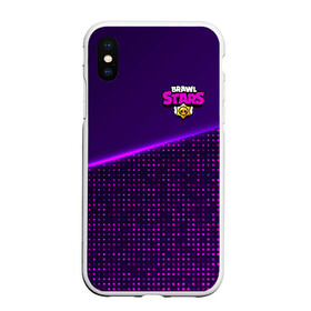 Чехол для iPhone XS Max матовый с принтом Brawl Stars в городе Новоалтайск, Силикон | Область печати: задняя сторона чехла, без боковых панелей | brawl | bs | fails | leon | stars | supercell | tick | бой | босс | бравл | броубол | бс | герои | драка | звезд | осада | сейф | старс | цель