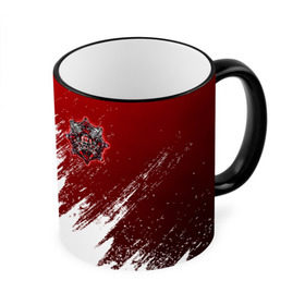 Кружка с принтом GEARS OF WAR в городе Новоалтайск, керамика | ёмкость 330 мл | Тематика изображения на принте: action | cog | game | gears of war | skull | игра | череп | шутер | экшн