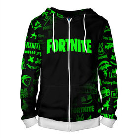 Мужская толстовка 3D на молнии с принтом FORTNITE 10 СЕЗОН в городе Новоалтайск, 100% полиэстер | длина до линии бедра, манжеты и пояс оформлены мягкой тканевой резинкой, двухслойный капюшон со шнурком для регулировки, спереди молния, по бокам два кармана | fortnite | fortnite x | фортнайт