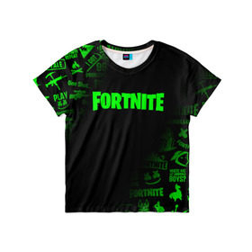 Детская футболка 3D с принтом FORTNITE 10 СЕЗОН в городе Новоалтайск, 100% гипоаллергенный полиэфир | прямой крой, круглый вырез горловины, длина до линии бедер, чуть спущенное плечо, ткань немного тянется | Тематика изображения на принте: fortnite | fortnite x | фортнайт