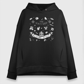Женское худи Oversize хлопок с принтом The Hatters в городе Новоалтайск, френч-терри — 70% хлопок, 30% полиэстер. Мягкий теплый начес внутри —100% хлопок | боковые карманы, эластичные манжеты и нижняя кромка, капюшон на магнитной кнопке | hatters | hatters группа | the hatters | the hatters 2019 | the hatters обложка | the hatters танцы | музыченко юрий шляпники | полная шляпа | полная шляпа the hatters | шляпники | юрий музыченко