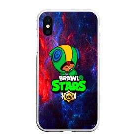 Чехол для iPhone XS Max матовый с принтом BRAWL STARS LEON в городе Новоалтайск, Силикон | Область печати: задняя сторона чехла, без боковых панелей | brawl stars | bull | colt | leon | stars | берли | бо | брок | ворон | джесси | динамайк | дэррил | кольт | леон | мортис | нита | пайпер | пенни | поко | пэм | рикошет | спайк | тара | фрэнк | шелли | эль примо