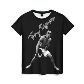Женская футболка 3D с принтом Tony Ferguson в городе Новоалтайск, 100% полиэфир ( синтетическое хлопкоподобное полотно) | прямой крой, круглый вырез горловины, длина до линии бедер | el cucuy | ferguson | goin diamond | mma | tony | ufc | бабай. бабайка | бокс | борьба | джиу джитсу | тони | фергюсон | эль кукуй