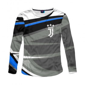 Женский лонгслив 3D с принтом Juventus в городе Новоалтайск, 100% полиэстер | длинные рукава, круглый вырез горловины, полуприлегающий силуэт | calcio | club | cr7 | cristiano ronaldo | dybala | football | full highlights | goals | italia | juventus | napoli | roma | serie a | белый | италия | клуб | форма | черный | ювентус