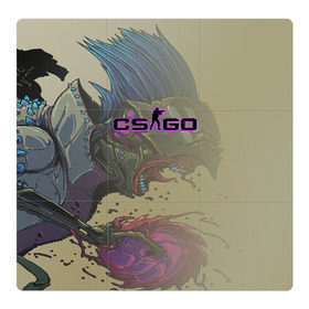 Магнитный плакат 3Х3 с принтом CS GO:HYPER BEAST в городе Новоалтайск, Полимерный материал с магнитным слоем | 9 деталей размером 9*9 см | Тематика изображения на принте: awp | counter strike | cs go | cs go global offensive | hyper beast | skin cs | team cs | команды cs | скины оружия | скоростной зверь | хайпер бист