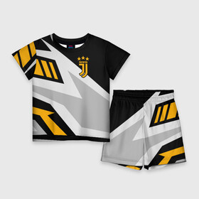 Детский костюм с шортами 3D с принтом Juventus в городе Новоалтайск,  |  | calcio | club | cr7 | cristiano ronaldo | dybala | football | full highlights | goals | italia | juventus | napoli | roma | serie a | белый | италия | клуб | форма | черный | ювентус