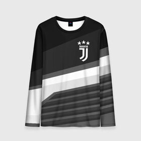 Мужской лонгслив 3D с принтом Juventus в городе Новоалтайск, 100% полиэстер | длинные рукава, круглый вырез горловины, полуприлегающий силуэт | calcio | club | cr7 | cristiano ronaldo | dybala | football | full highlights | goals | italia | juventus | napoli | roma | serie a | белый | италия | клуб | форма | черный | ювентус