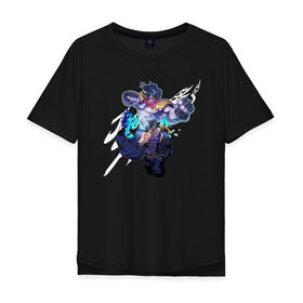Мужская футболка хлопок Oversize с принтом Jojos Bizarre Adventure в городе Новоалтайск, 100% хлопок | свободный крой, круглый ворот, “спинка” длиннее передней части | anime | jojo | senpai | tian | аниме | анимэ | джоджо | ониме | онимэ | сенпай | тян