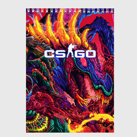Скетчбук с принтом CS GOHyperBeast в городе Новоалтайск, 100% бумага
 | 48 листов, плотность листов — 100 г/м2, плотность картонной обложки — 250 г/м2. Листы скреплены сверху удобной пружинной спиралью | awp | counter strike | cs go | cs go global offensive | hyper beast | skin cs | team cs | команды cs | скины оружия | скоростной зверь | хайпер бист