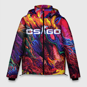 Мужская зимняя куртка 3D с принтом CS GOHyperBeast в городе Новоалтайск, верх — 100% полиэстер; подкладка — 100% полиэстер; утеплитель — 100% полиэстер | длина ниже бедра, свободный силуэт Оверсайз. Есть воротник-стойка, отстегивающийся капюшон и ветрозащитная планка. 

Боковые карманы с листочкой на кнопках и внутренний карман на молнии. | Тематика изображения на принте: awp | counter strike | cs go | cs go global offensive | hyper beast | skin cs | team cs | команды cs | скины оружия | скоростной зверь | хайпер бист
