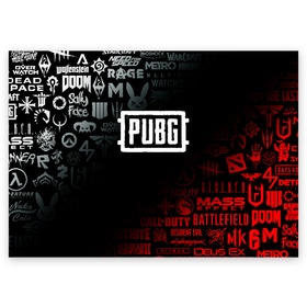 Поздравительная открытка с принтом PUBG в городе Новоалтайск, 100% бумага | плотность бумаги 280 г/м2, матовая, на обратной стороне линовка и место для марки
 | borderlands | call of duty | counter strike | cs go | dark souls | devil may cry | dmc | dota | dota2 | face | fallout | far cry | stalker | tes | the elder scrolls | the last of us | the witcher | warframe | watch dogs | ведьмак | дота | до
