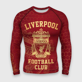 Мужской рашгард 3D с принтом Ливерпуль в городе Новоалтайск,  |  | liverpool | liverpool fc | ynwa | you never walk alone | ливерпуль | фан ливерпуля | фанатская | футбол | футболист | футбольный клуб | энфильд