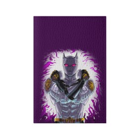 Обложка для паспорта матовая кожа с принтом JOJO`S BIZARRE ADVENTURE в городе Новоалтайск, натуральная матовая кожа | размер 19,3 х 13,7 см; прозрачные пластиковые крепления | adventure | jojo | jojo s bizarre | jojo’s bizarre adventure | killer queen | аниме | джоджо | манга | невероятные приключения джоджо