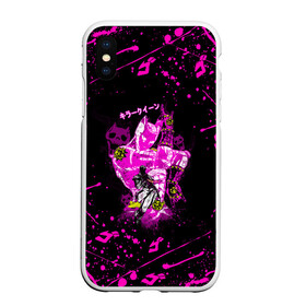 Чехол для iPhone XS Max матовый с принтом KILLER QUEEN в городе Новоалтайск, Силикон | Область печати: задняя сторона чехла, без боковых панелей | adventure | jojo | jojo s bizarre | jojo’s bizarre adventure | killer queen | аниме | джоджо | манга | невероятные приключения джоджо