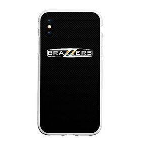 Чехол для iPhone XS Max матовый с принтом BRAZZERS в городе Новоалтайск, Силикон | Область печати: задняя сторона чехла, без боковых панелей | brazzers | hub | бразерс