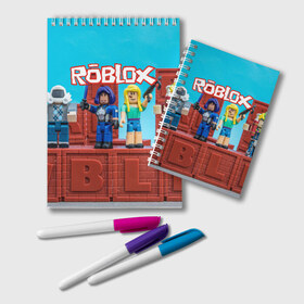 Блокнот с принтом Roblox в городе Новоалтайск, 100% бумага | 48 листов, плотность листов — 60 г/м2, плотность картонной обложки — 250 г/м2. Листы скреплены удобной пружинной спиралью. Цвет линий — светло-серый
 | Тематика изображения на принте: roblox | roblox games | игра роблокс | роблокс симулятор
