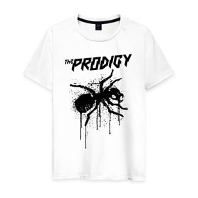Мужская футболка хлопок с принтом THE PRODIGY в городе Новоалтайск, 100% хлопок | прямой крой, круглый вырез горловины, длина до линии бедер, слегка спущенное плечо. | prodigy | the prodigy