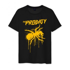 Мужская футболка хлопок с принтом THE PRODIGY в городе Новоалтайск, 100% хлопок | прямой крой, круглый вырез горловины, длина до линии бедер, слегка спущенное плечо. | prodigy | the prodigy
