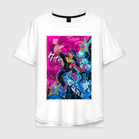 Мужская футболка хлопок Oversize с принтом JoJo’s Bizarre Adventure в городе Новоалтайск, 100% хлопок | свободный крой, круглый ворот, “спинка” длиннее передней части | anime | epic anime | jojo’s bizarre adventure | аниме | джоджо | невероятные приключения джоджо