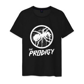 Мужская футболка хлопок с принтом THE PRODIGY в городе Новоалтайск, 100% хлопок | прямой крой, круглый вырез горловины, длина до линии бедер, слегка спущенное плечо. | prodigy | the prodigy