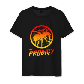 Мужская футболка хлопок с принтом THE PRODIGY в городе Новоалтайск, 100% хлопок | прямой крой, круглый вырез горловины, длина до линии бедер, слегка спущенное плечо. | prodigy | the prodigy