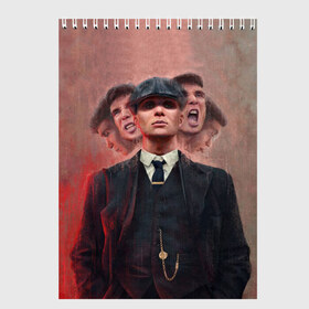 Скетчбук с принтом Peaky Blinders в городе Новоалтайск, 100% бумага
 | 48 листов, плотность листов — 100 г/м2, плотность картонной обложки — 250 г/м2. Листы скреплены сверху удобной пружинной спиралью | Тематика изображения на принте: blinders | peaky | shelby | thomas | козырьки | острые | сериалы | томас | шелби