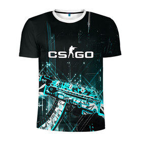 Мужская футболка 3D спортивная с принтом CS GO в городе Новоалтайск, 100% полиэстер с улучшенными характеристиками | приталенный силуэт, круглая горловина, широкие плечи, сужается к линии бедра | awp | counter strike | cs go | cs go global offensive | hyper beast | skin cs | team cs | команды cs | скины оружия | скоростной зверь | хайпер бист