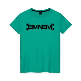 Женская футболка хлопок с принтом Eminem в городе Новоалтайск, 100% хлопок | прямой крой, круглый вырез горловины, длина до линии бедер, слегка спущенное плечо | emenem | eminem | hip hop | hiphop | kamikaze | marshal mathers | marshall | marshall mathers | rap | rap god | revival | slim shadi | slim shady | venom | еминем | олдскул | реп | рэп | хипхоп | эминем