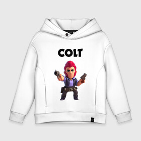 Детское худи Oversize хлопок с принтом BRAWL STARS COLT в городе Новоалтайск, френч-терри — 70% хлопок, 30% полиэстер. Мягкий теплый начес внутри —100% хлопок | боковые карманы, эластичные манжеты и нижняя кромка, капюшон на магнитной кнопке | android | brawl stars | colt | crow | games | leon | penny | poco. | shelly | spike | wanted | брав | бравл старс | звезды | игры | мобильные игры | старс