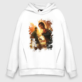 Мужское худи Oversize хлопок с принтом THE LAST OF US в городе Новоалтайск, френч-терри — 70% хлопок, 30% полиэстер. Мягкий теплый начес внутри —100% хлопок | боковые карманы, эластичные манжеты и нижняя кромка, капюшон на магнитной кнопке | cicadas | fireflies | the last of us | the last of us part 2 | джоэл | последние из нас | цикады | элли