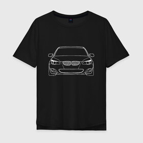 Мужская футболка хлопок Oversize с принтом BMW в городе Новоалтайск, 100% хлопок | свободный крой, круглый ворот, “спинка” длиннее передней части | auto | bmw | mercedes | авто | автомобиль | бимер | бмв | бумер | бэмер | дрифт | машина | машины | мерс | мерседес | тачка | тачки